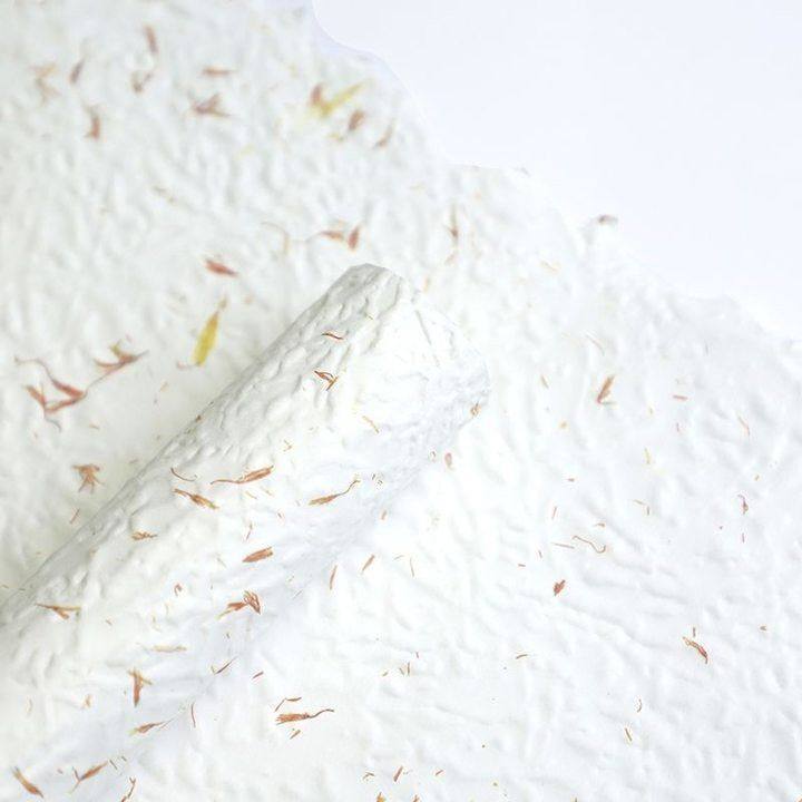pétalos desgarrados mano Dongba papel embalaje de flores de alta textura materiales hechos a mano papel de envoltura de flores plantas creativas papel de arte al por mayor