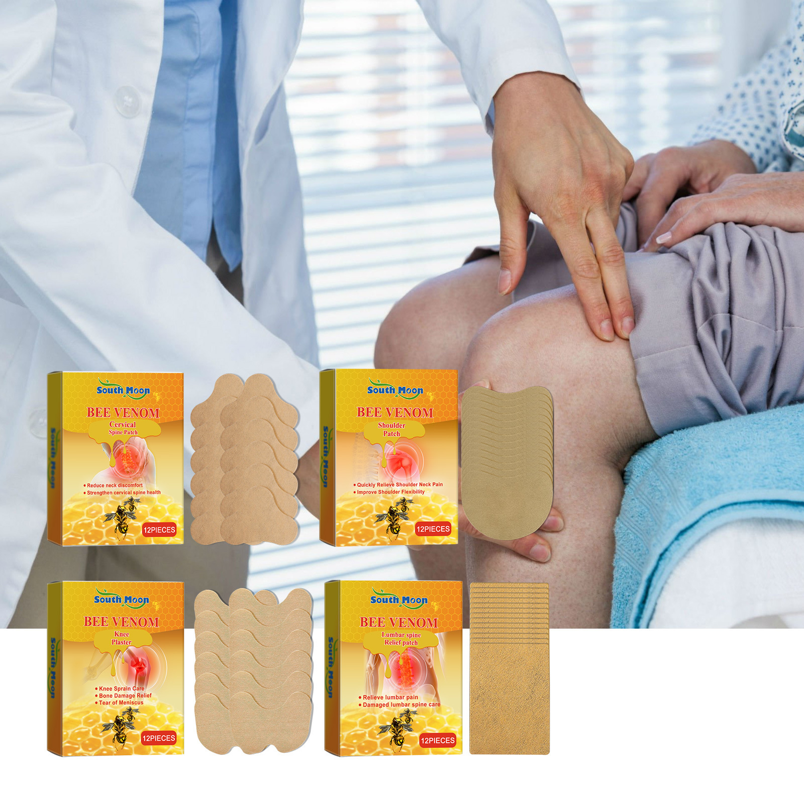 South Moon Waist Soothing Patch Gentle Ingredients Care for and Moisturize the Body and Skin Sedentary Body Massage Patch