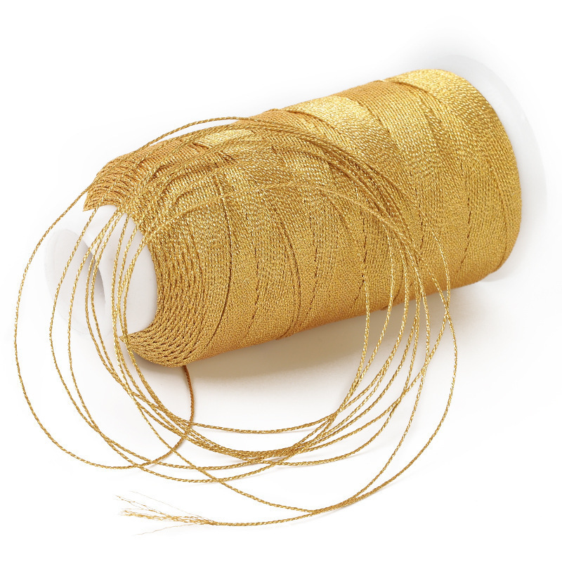 Gold thread gold and silver thread large roll 369 strand handmade diy woven rope bracelet necklace tassel accessories material wholesale Gold thread gold and silver thread large roll 369 strand handmade diy woven rope bracelet necklace tassel accessories material wholesale