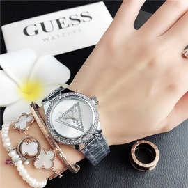 手镯手表防水数字女表合金表金属表带女式水钻手腕表cute watch