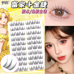 Menglu 富家の娘つけまつげ韓国スタイル接着剤不使用女子グループ 2025 新しい自然シミュレーションセグメント化された純粋な欲望