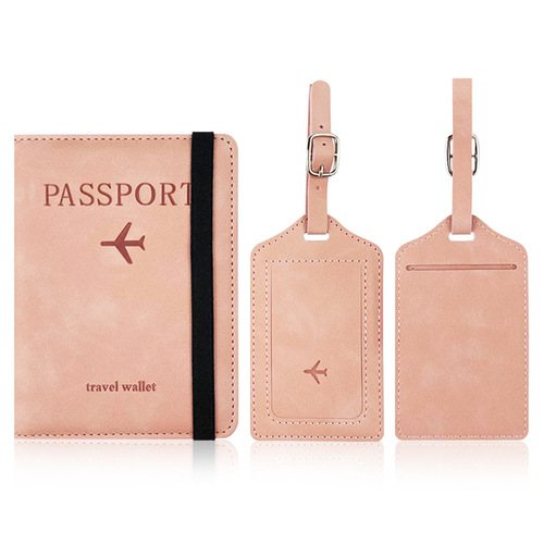 Cross-border spot RFID passport holder luggage tag document passport case boarding pass multi-functional travel passport bag set