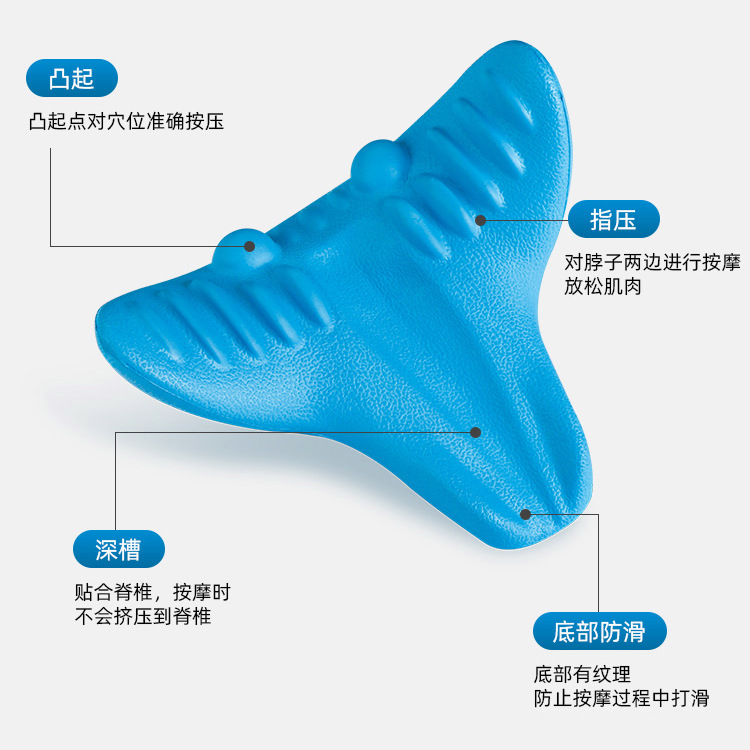 Nueva vértebra cervical shiatsu masajeador cuello protección especial gravedad shiatsu aliviar dolor almohada portátil casa almohada de masaje