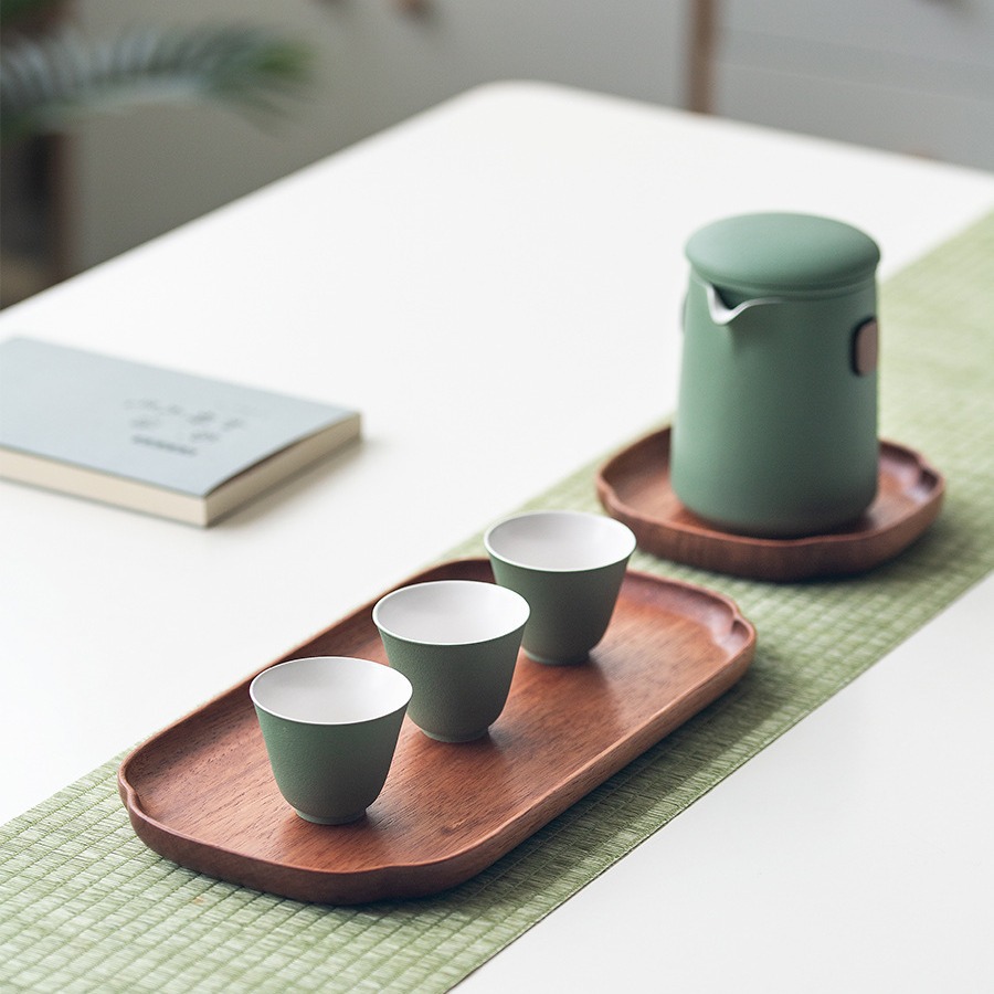 木盘子家用木质托盘ins风杯垫长方形小型茶盘实木餐具茶杯木盘