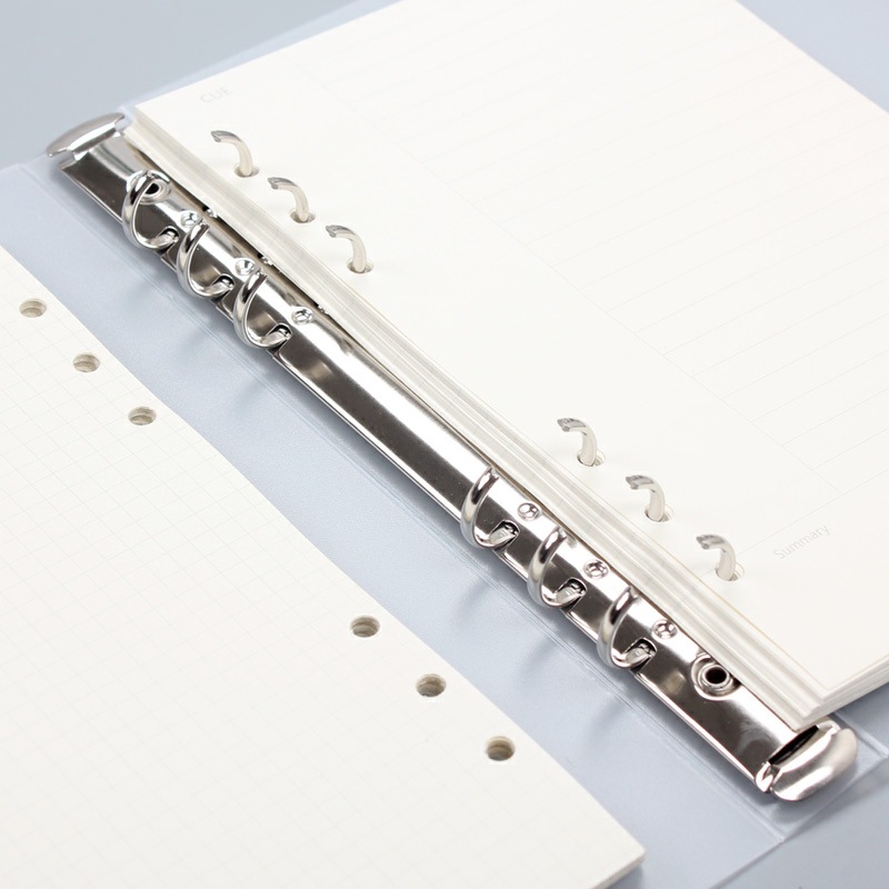 Kedeou a5a6A7 libro de hojas sueltas 6-agujero de hoja suelta Shell PP esmerilado diario libro cubierta