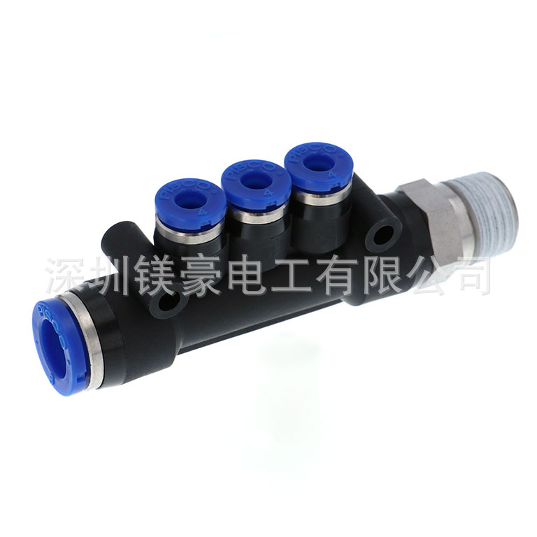 日本原装/PISCO碧士克/歧管三通/耐腐蚀接头SPKD系列/SPKD10-8-03