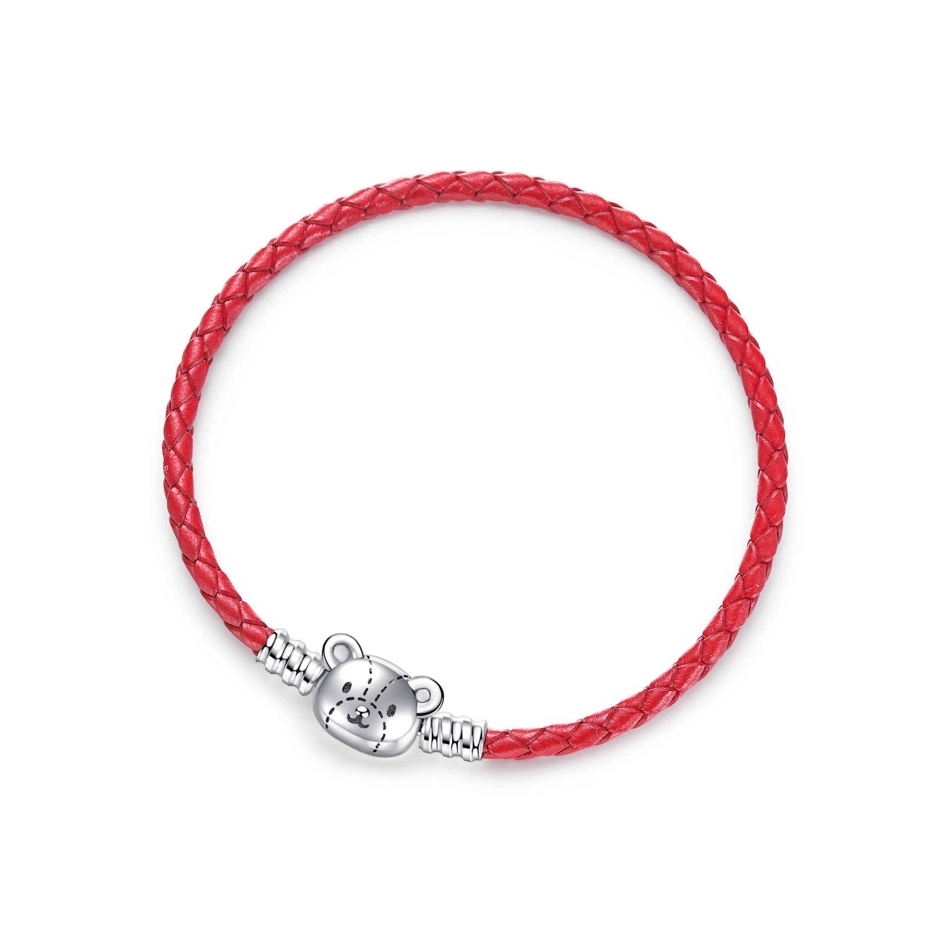 Pulsera de plata 925 con diseño de gato KT de Panjiapeng, estilo coreano, accesorios de joyería con diseño de oso vietnamita para mujer