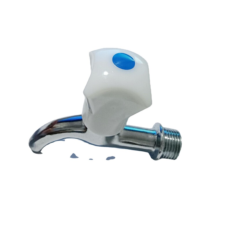 Faucet plastic accessories Italian natural color four corner hand wheel cross shower basin faucet hand wheel