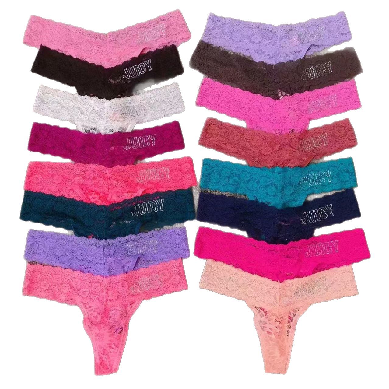 Cross-border europeo y americano varios encaje estampado sin costuras tanga sexy pantalones bragas sexy spot al por mayor