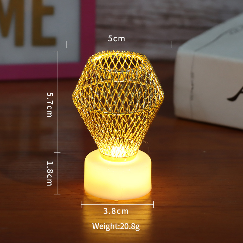 Nueva Venta caliente transfronteriza lámpara de la vela de hierro Marruecos Tenis lámpara deseo propuesta lámpara de la vela lámpara de la piña al por mayor