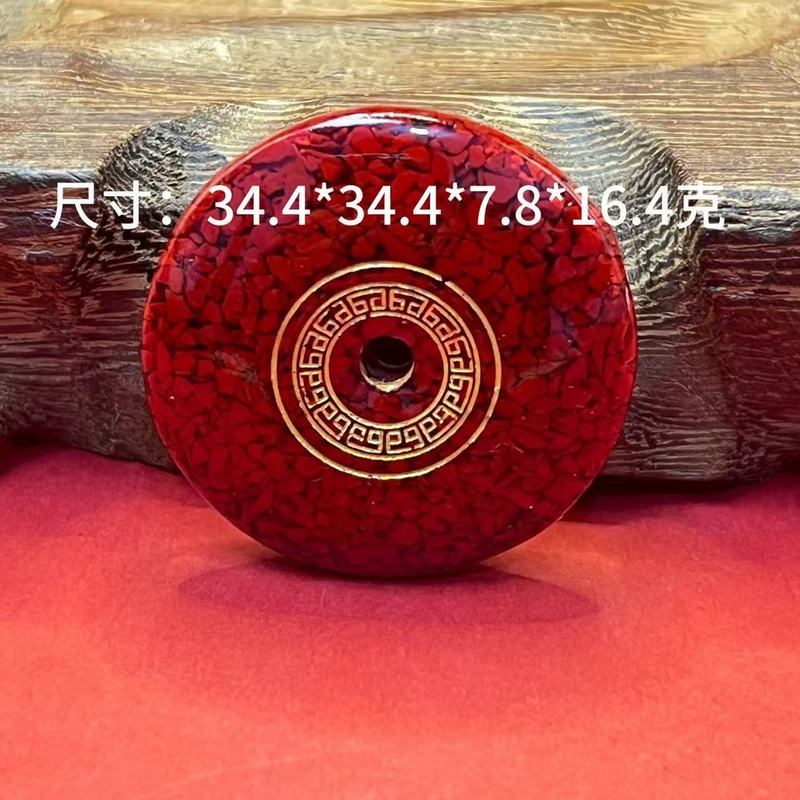 辰砂結晶大粒ゴールドバッジ仏陀平和バックルアクセサリー卸売|undefined