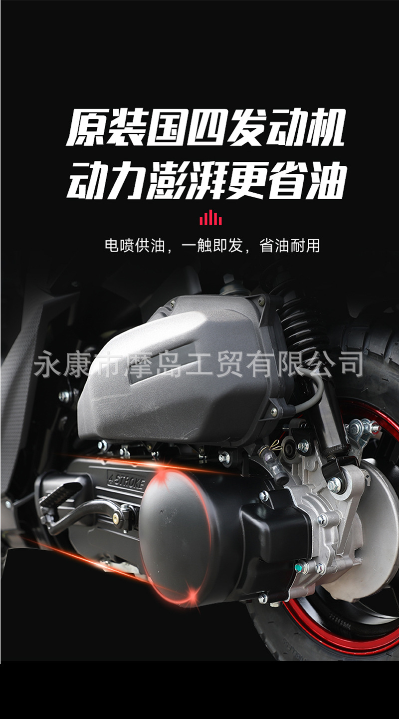 Luba Efi Air-Cooled 150Cc Pedal Adult Motorcycle Brand New Fuel Vehicle Personalized for Work Clothing and Transportation