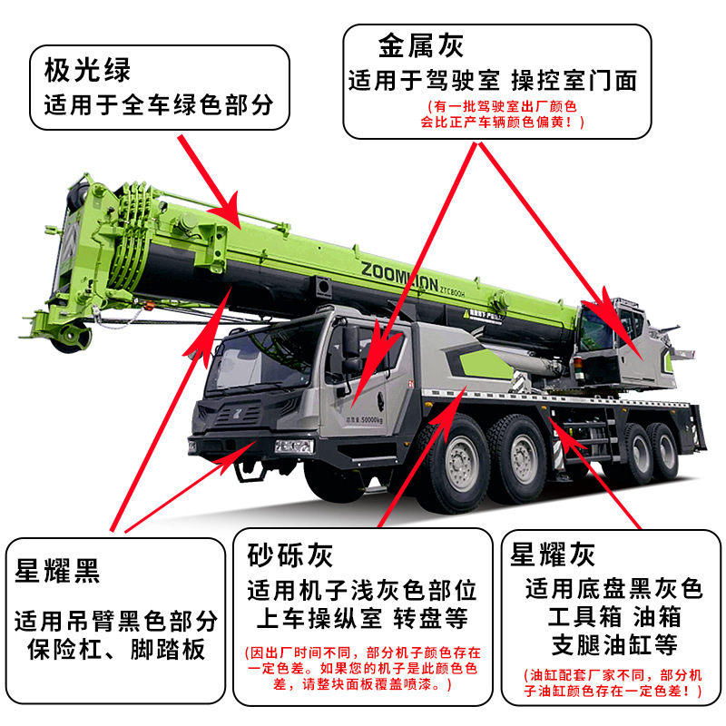 适用中联重科吊车专用划痕修补