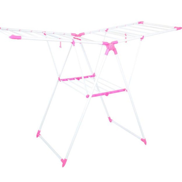 Perchero plegable tipo ala – Sin instalación – Para balcón y habitación