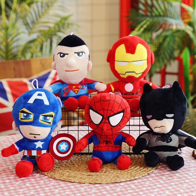 Avengers Plush Toys Boys Birthday Gift Spider-Man Captain America Super Anime Dolls Wholesale Avengers Plush Toys Boys Birthday Gift Spider-Man Captain America Super Anime Dolls Wholesale