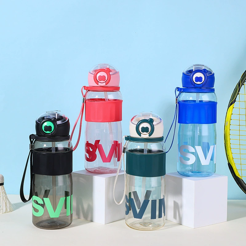Plastic children's sports shatterproof glass with glass, anti-scald