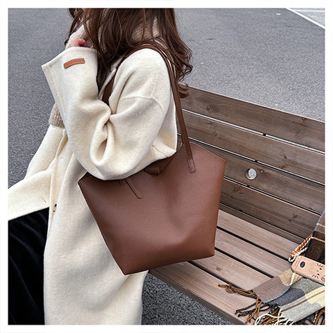 638g Weight Polyester Lining Material Magnetic Buckle Closure Type Double Shoulder Straps Strap Type Tote Bag Bags Type Casual, Daily, Shopping Occasion Pu Leather Material Solid Color Pattern All Seasons Season Women's Gender Classic Style Style Dumpling Shape Shape Women's Pu Leather Solid Color Classic Style Dumpling Shape Magnetic Buckle Tote Bag 9