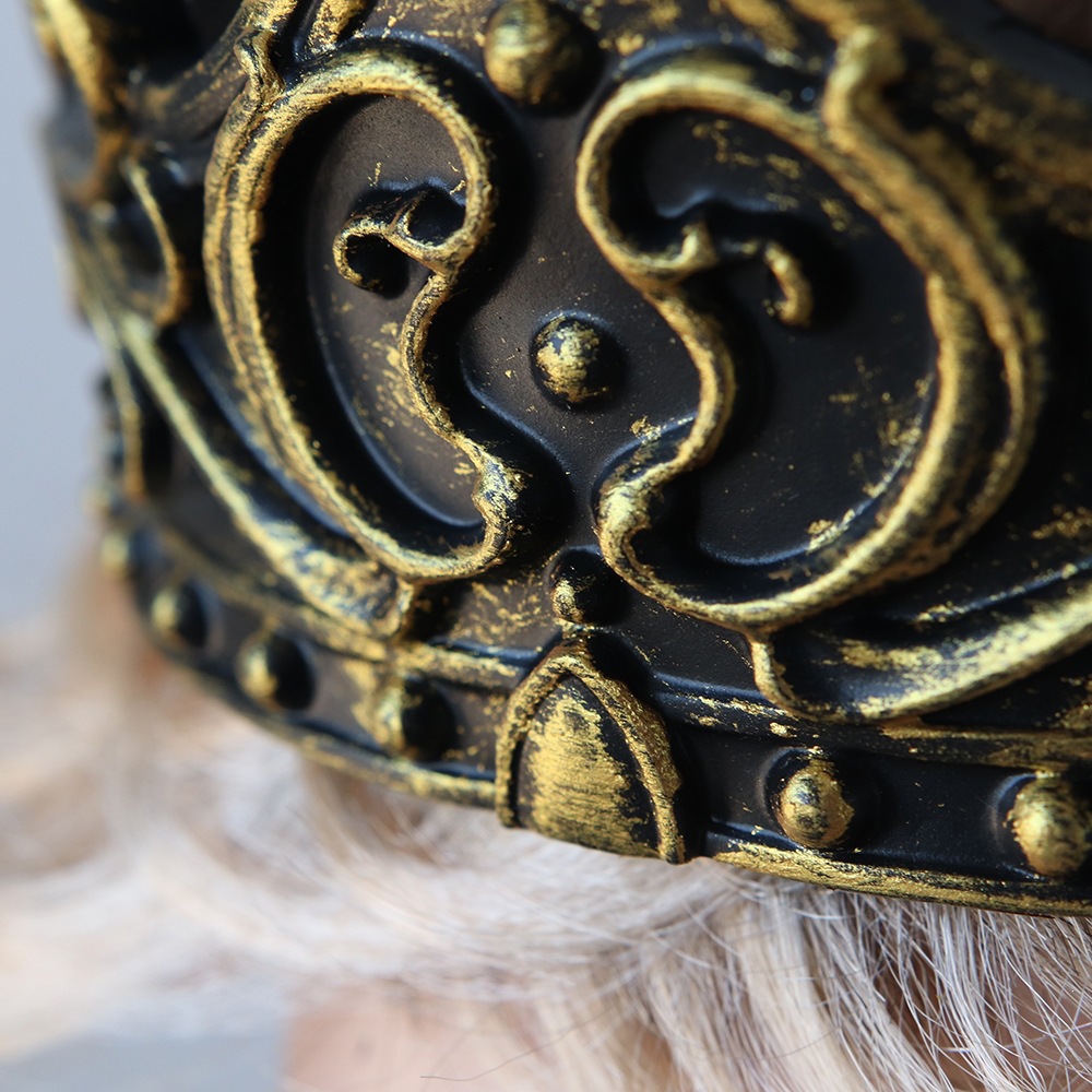 Explosiones transfronterizas corona disfraz de Halloween espectáculo de escenario props espuma de látex medieval rey corona tocado