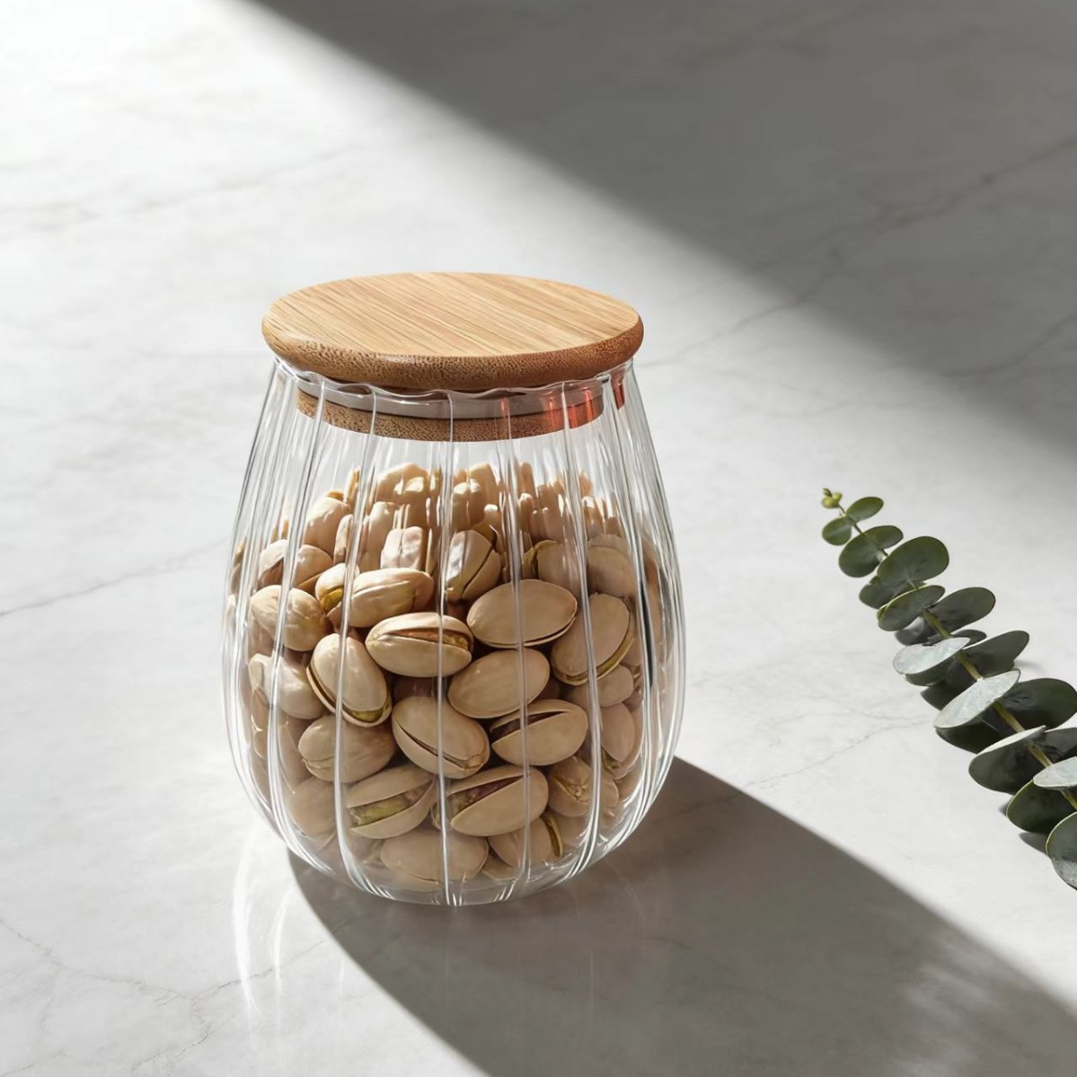 Instantáneo de alto contenido de borosilicato de vidrio con cucharas de granos de té sellado tanque de almacenamiento de vidrio transparente de varias especificaciones image 12