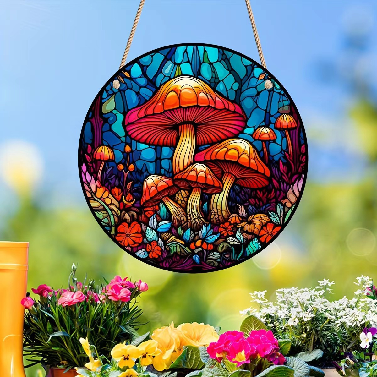 Transfronterizo nuevo coche accesorios magnífico redondo mariposa casa adornos de acrílico material de Navidad decoraciones para el hogar