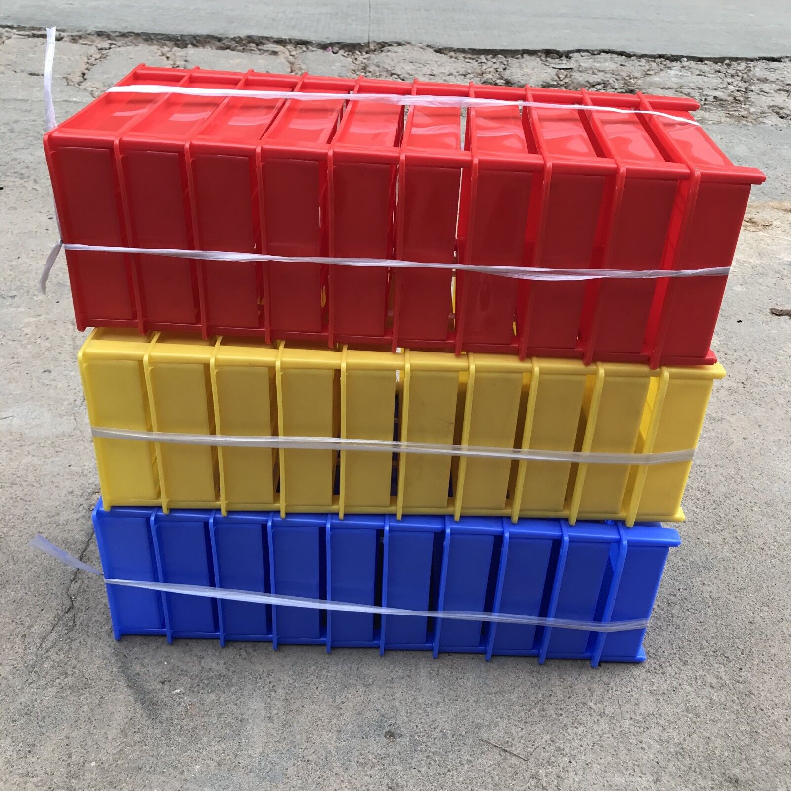 广东厂家直供pp塑胶零件盒组合式平口组装元件盒五金物料盒现货