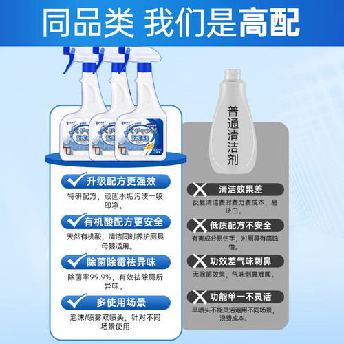 Buster Bathroom Cleaner Toilet Scale Tile Cleaner Glass Descaler Toilet Cleaner Ceramic Cleaner