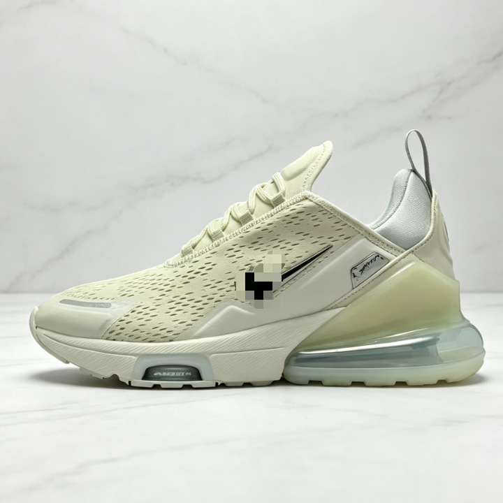 Air Max 270 zapatos de aire para hombres y mujeres, zapatos de deporte casuales transpirables de malla con suela gruesa para correr.