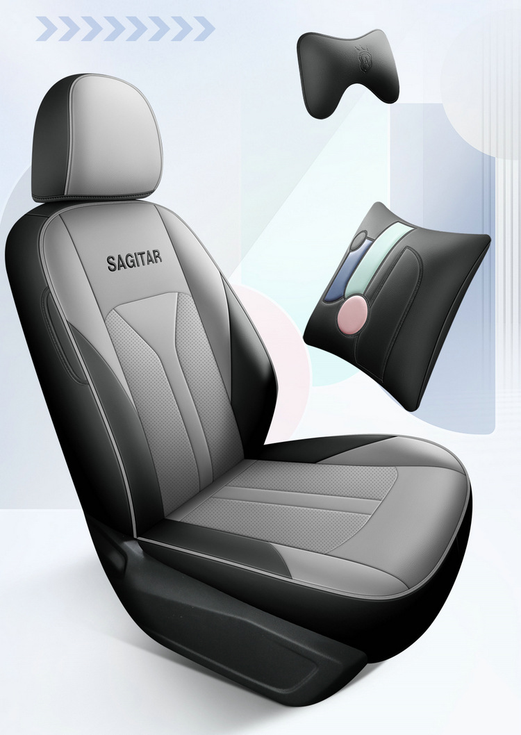 Customized Sagitar Seat Cover Fully Encloses 19-23 Car Cushion Leather Seat Cover for Four Seasons General Special Car