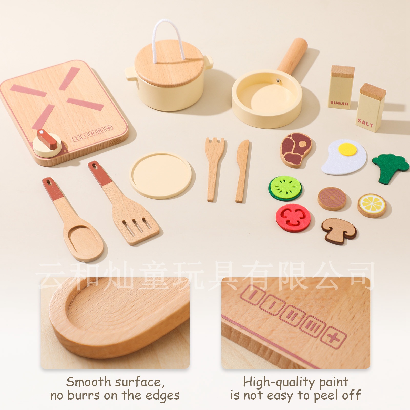Juguetes de madera para niños transfronterizos para jugar a la casa Simulación de cocina Juego de rol para jugar a la casa Juguetes educativos para bebés