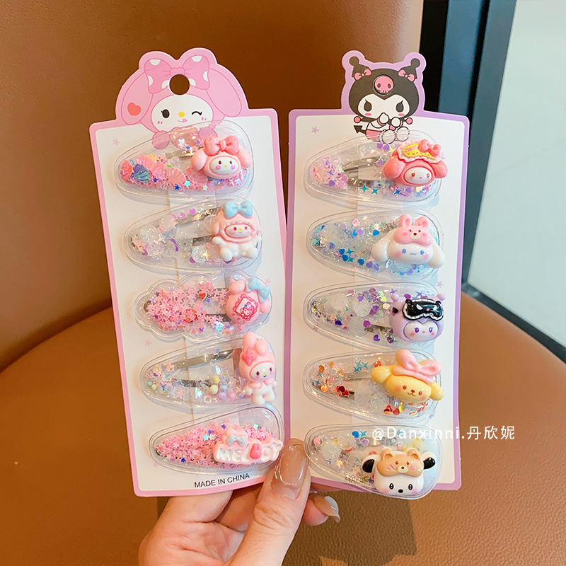 子供用流しヘアクリップ、女の子用かわいいサイド前髪BBクリップ、女の子用後頭部ヘアピン、ベビーヘアアクセサリー|undefined