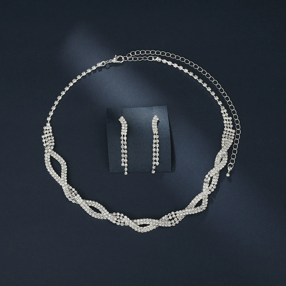 Ювелирный набор с кольцом-нелинейной формы: жемчужное diamonds ожерелье, серьги и браслет