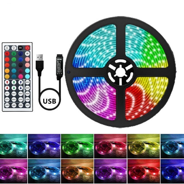 Suministro directo de fábrica explosión 5050 2835LED luz Bluetooth con USB 44 clave 24 clave TV luz de fondo con traje image 14
