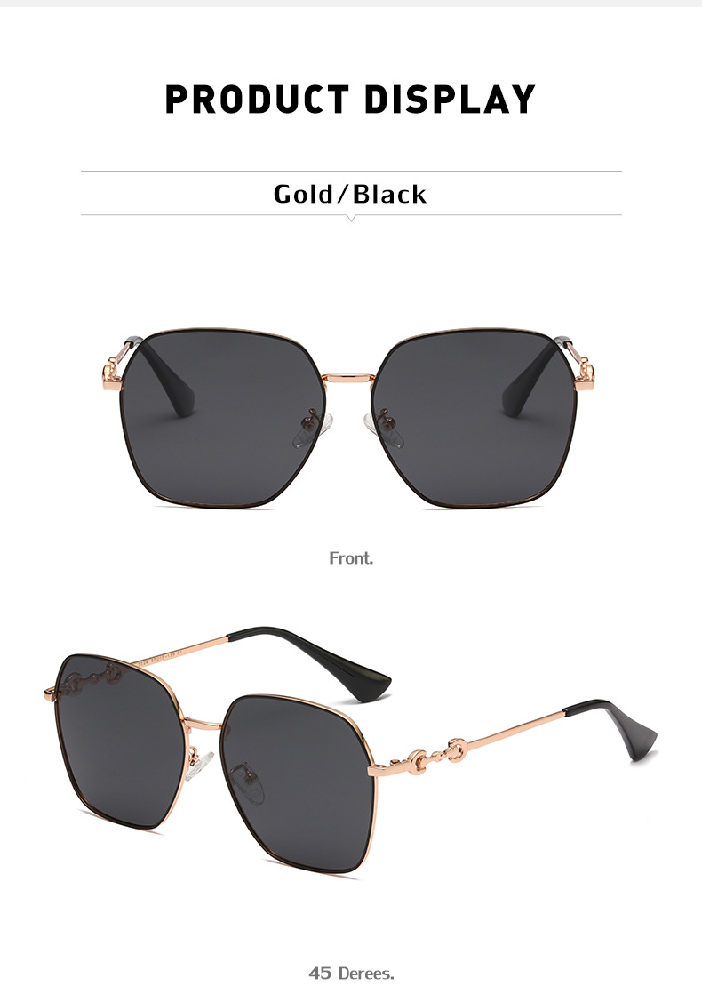 Sunglasses 2021 New Polarized Sunglasses Fashion Big Frame Sunglasses Sunglasses High-end Glasses display picture 7