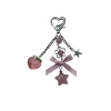 With bow, fuchsia