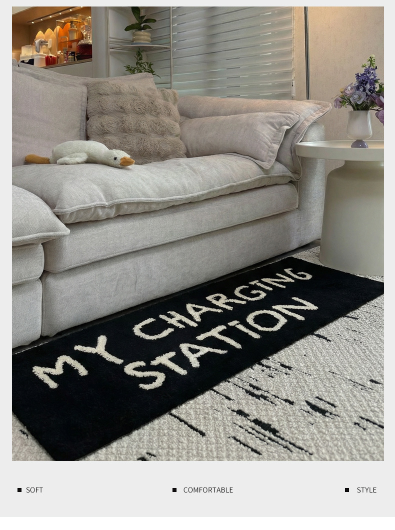 Tapis de chevet absorbant et tapis de bain antidérapant_voghion.com