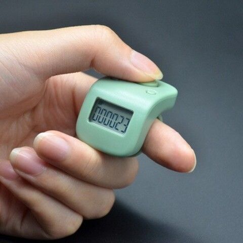ワンハートカウンター 発光充電式ハンドカウンター 電子デジタル表示カウンター ハンドプレスリング型ポイントカウンター|undefined
