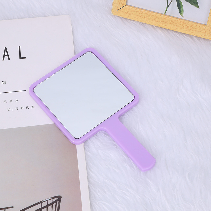 Espejo acrílico personalizable para regalo, espejo pequeño cuadrado de mano para maquillaje, espejo portátil de escritorio para mujer, espejo de tocador de alta definición image 26