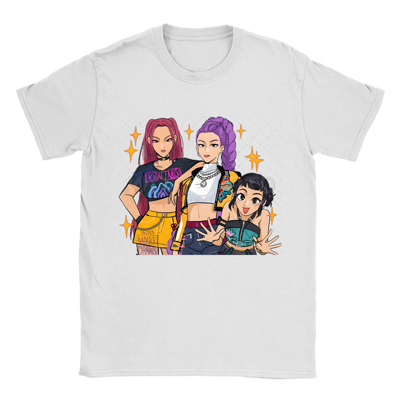 アニメ周辺グッズ 漫画プリント 綿100% Tシャツ クロスボーダー ゆったり ラウンドネック トップス カジュアル 半袖|undefined