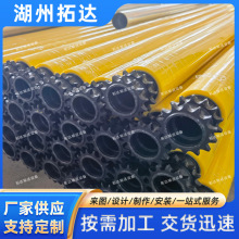 多楔带滚筒厂家不锈钢无动力流水线车间滚筒输送托辊链轮滚筒批发