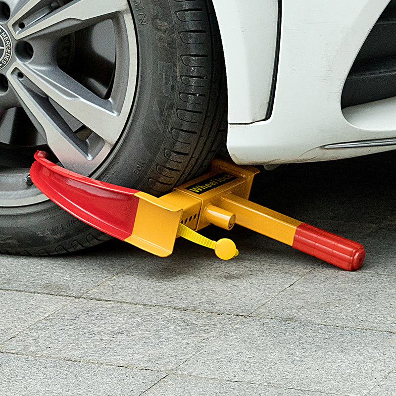 Car Tire Lock, Thickened Car Lock Device, Wheel Lock, Universal Car Lock, Anti-Theft Lock, Property Lock, Horn-Shaped Clip Lock