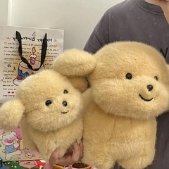 かわいいゴールデンレトリバー子犬人形ドンダン犬人形子供のコンパニオン子犬ぬいぐるみ誕生日プレゼントギフト