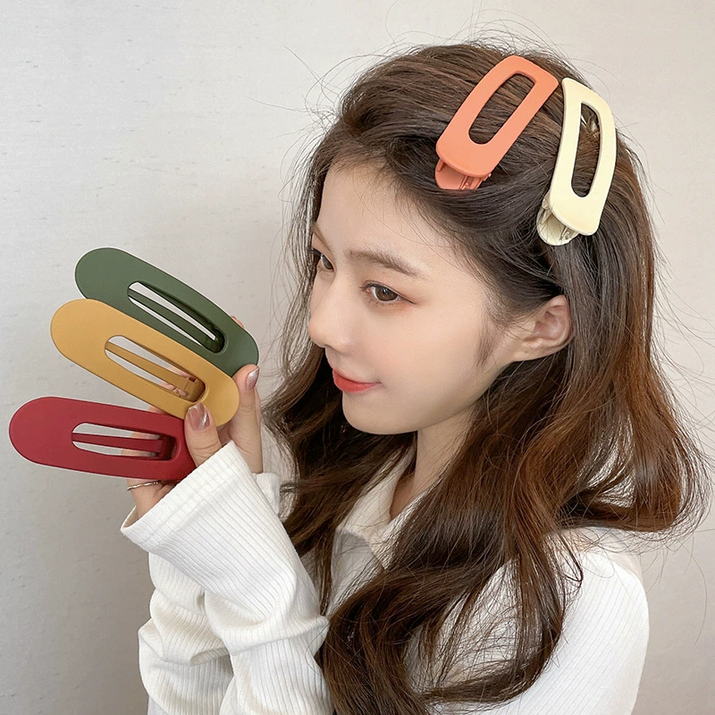 Корейская интернет-знаменитость новый back -headed hair clip большой один слово заколка для волос большой клип верхний клип головной убор серьга для женщины