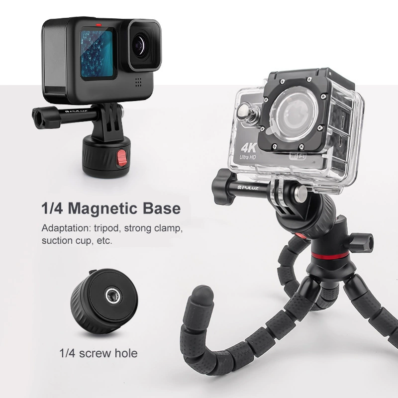 PULUZ Fat Bull sports camera magnetic suction base suitable for GoPro gimbal base Insta360 accessory adapter