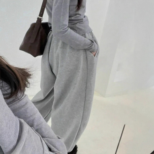 AC826 Women's Autumn/Winter New Fashion Casual Comfort Loose Matchy Wide Leg Pants