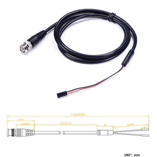 BNC Female to Hook Pliers Test Lead Oscilloscope Probe Signal Source Mini IC Clip Dual-Hook RG58 Cable