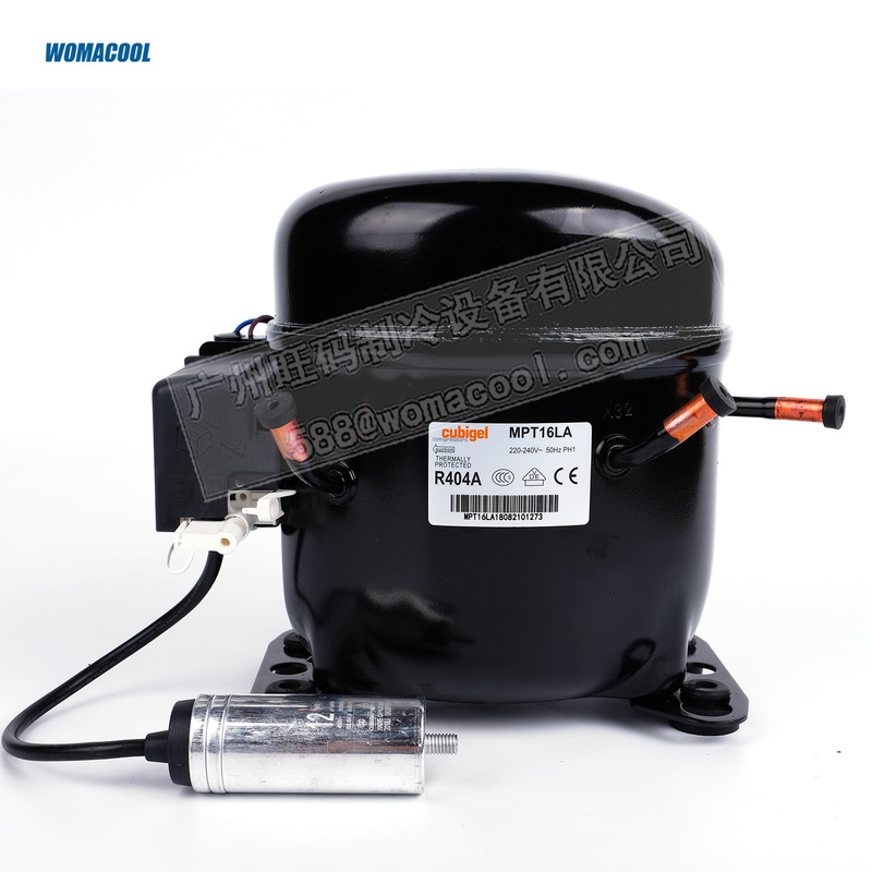 Cubigel/Kubing Mpt16La R404A Refrigerant Voltage 220-240V~50Hz Refrigeration Compressor Cubigel/Kubing Mpt16La R404A Refrigerant Voltage 220-240V~50Hz Refrigeration Compressor