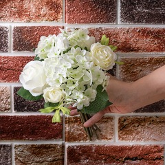 玫瑰束仿真花廠家家庭裝飾婚慶手捧花路引花牆植物牆假花DY1-1864