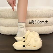 夏季女款EVA小猫洞洞鞋外穿出门软萌可爱百搭舒适踩屎感包头拖