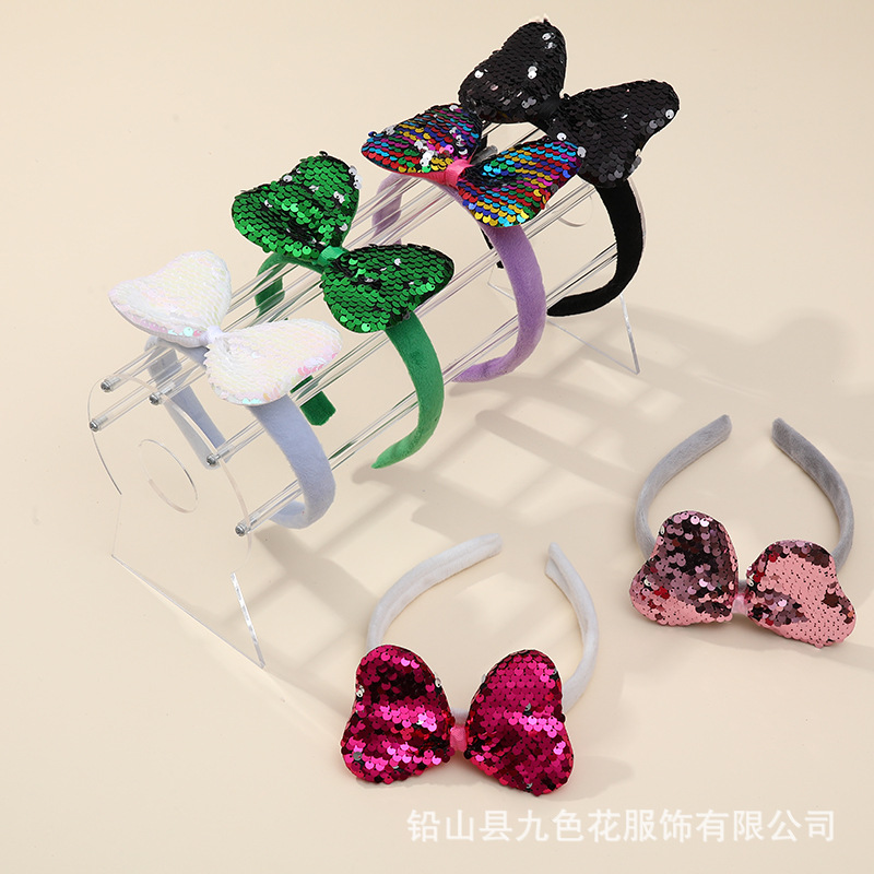 Europa y los Estados Unidos creativos arco de sequillas hebilla de cabello de la fiesta de la mujer Mickey hebilla de cabello para niños adornamientos de Navidad de la calle