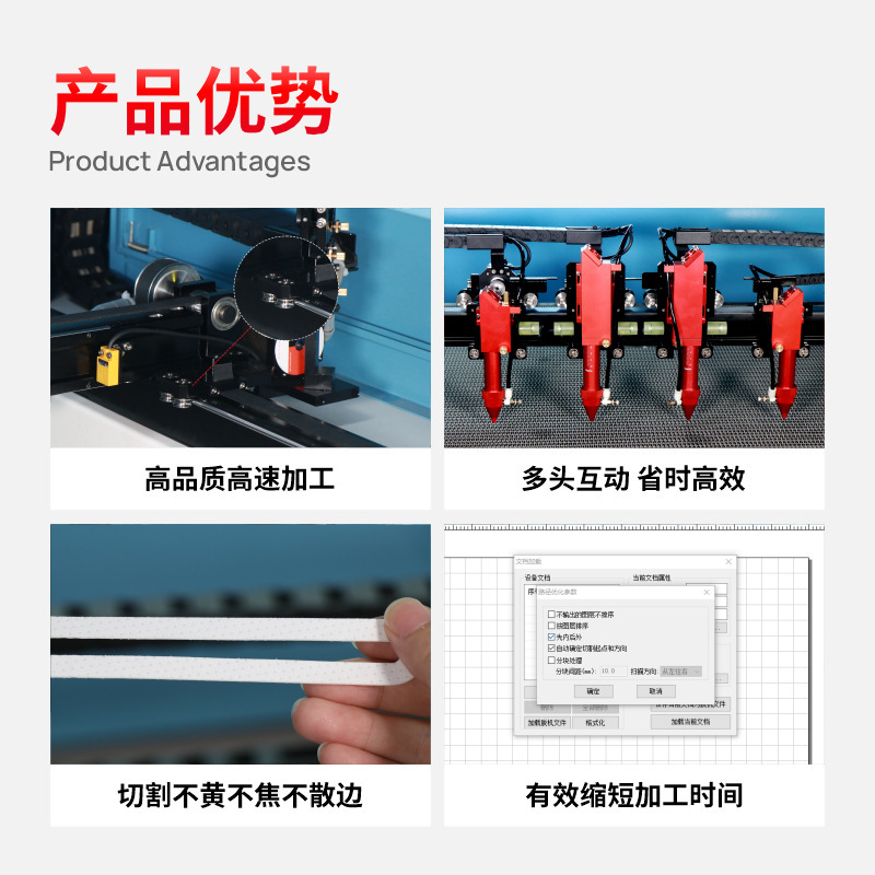布革レーザー切断機衣類バッグ段ボールアクリル不織布 1610 レーザー切断機|undefined